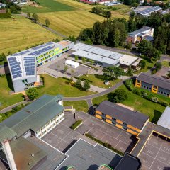 Luftaufnahme des Schulzentrums Bad Marienberg