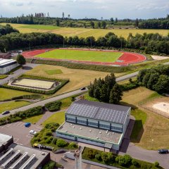 Luftaufnahme des Schulzentrums Bad Marienberg