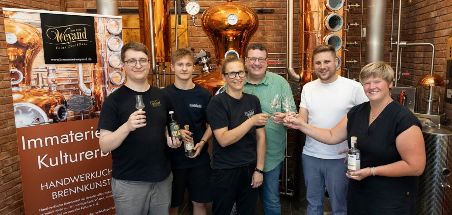 Besuch in der Brennerei Weyand