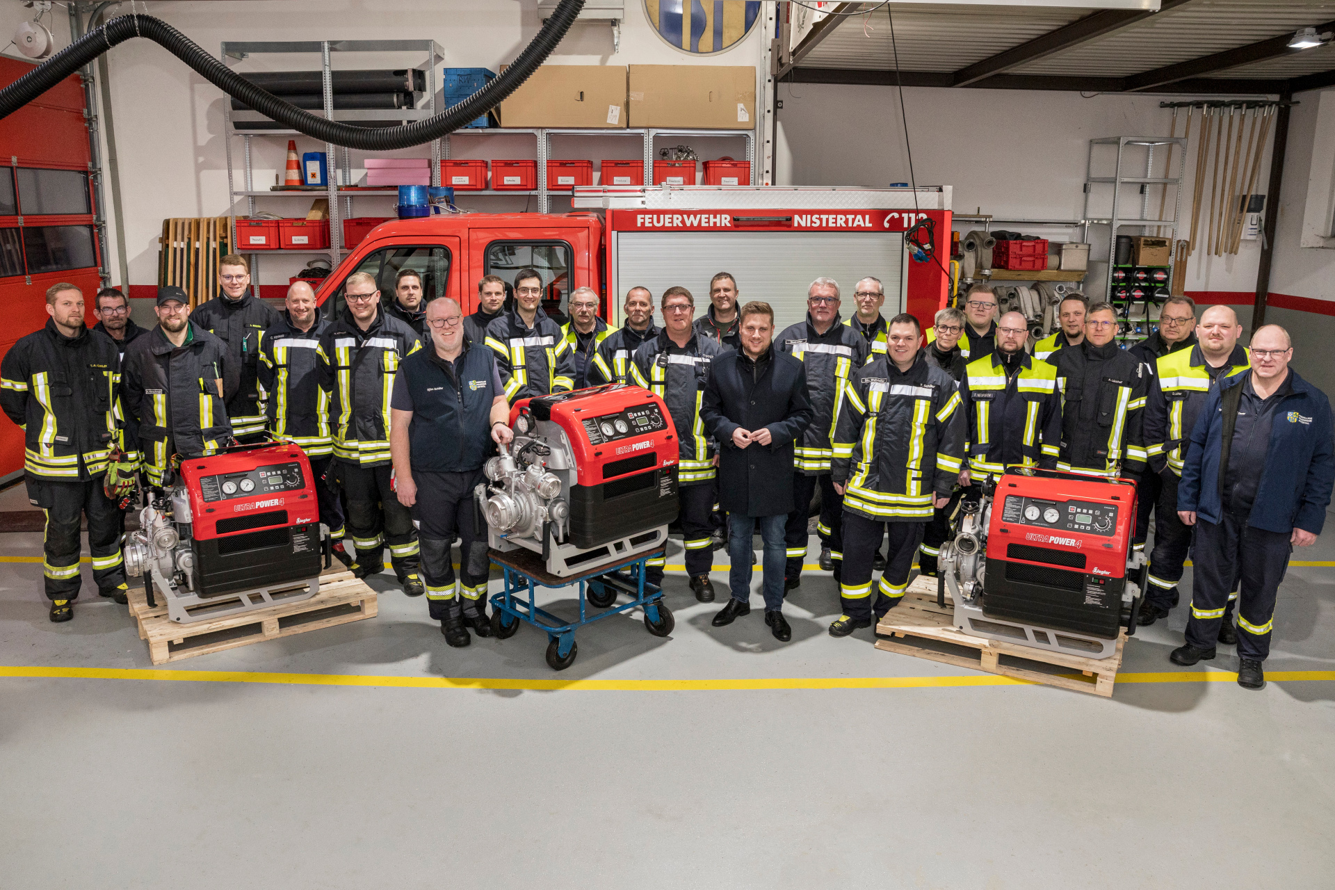 Übergabe der Tragkraftspritzen