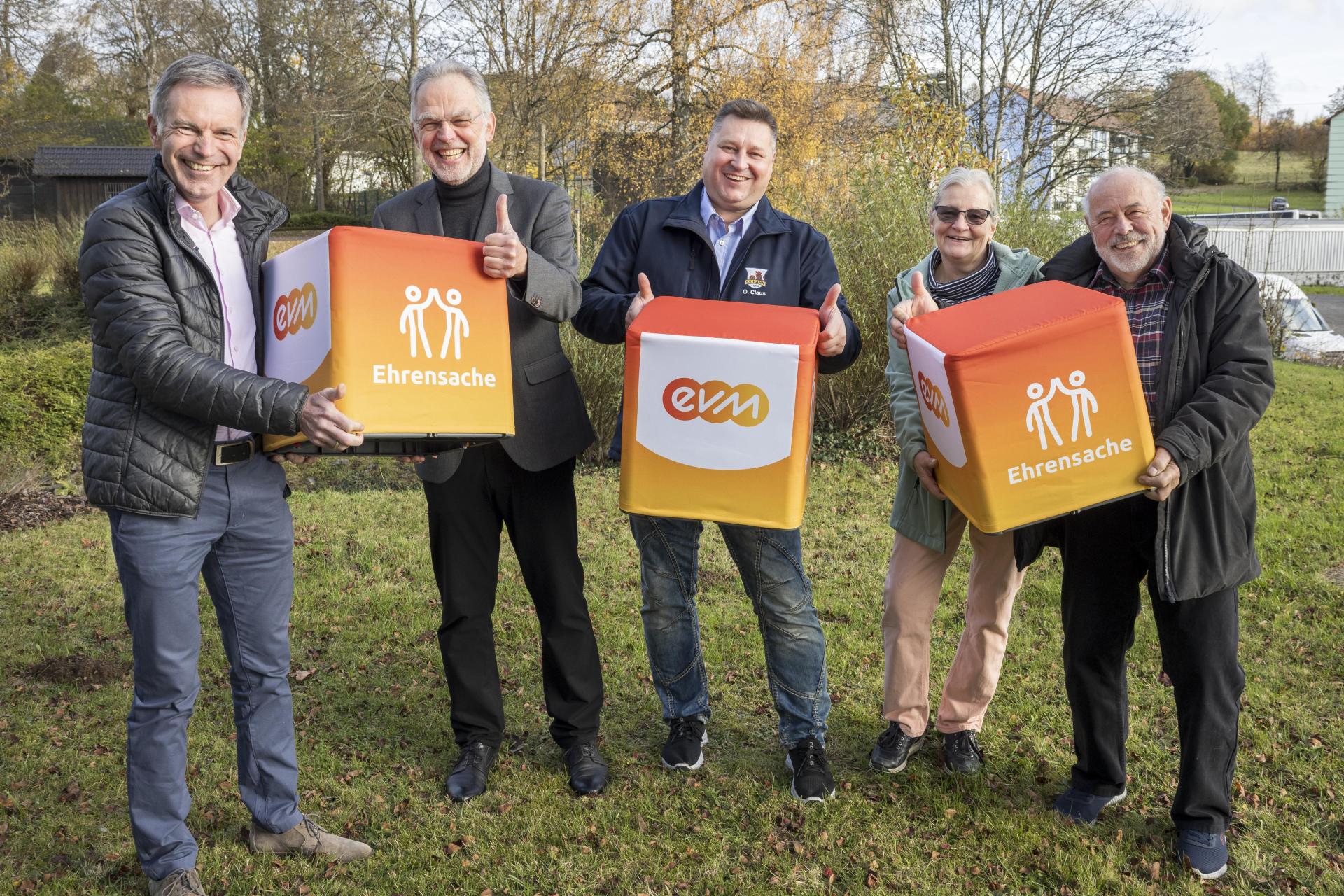 Die Spendenübergabe in Bad Marienberg