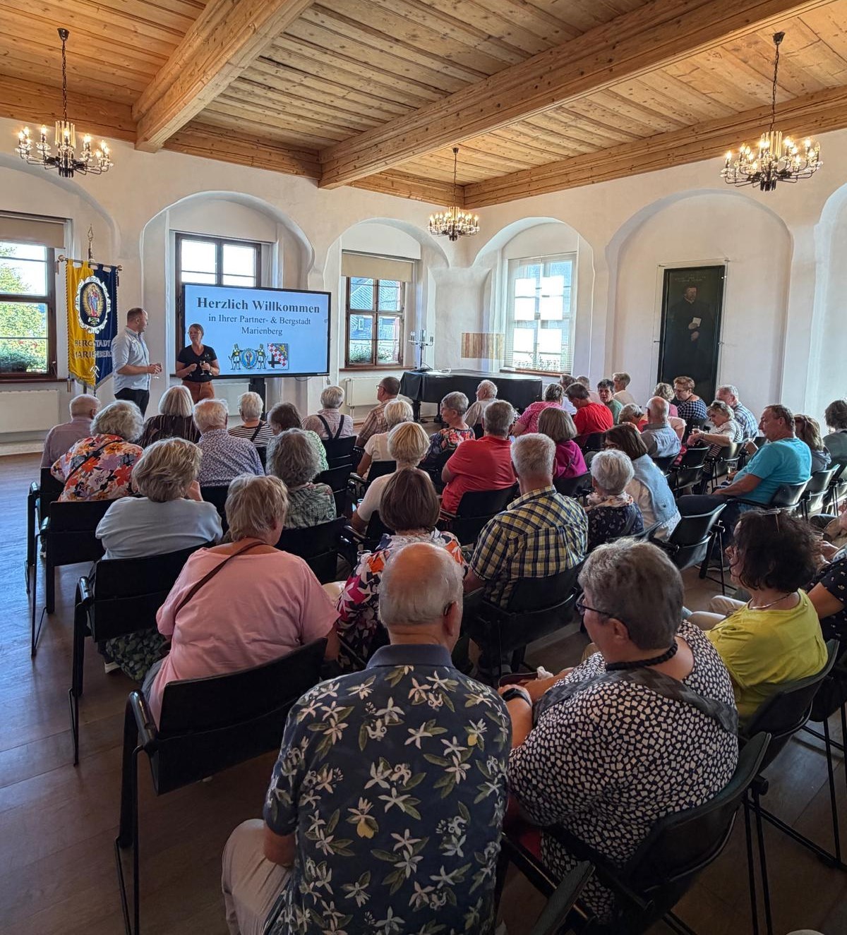 Begrüßung der Teilnehmer im historischen Ratssaal der Stadt Marienberg/Erzgebirge