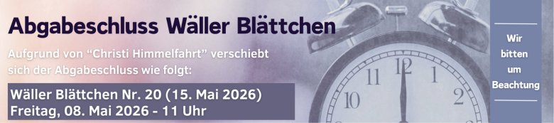 Abgabeschluss 2026 1. Mai - 1